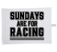 Hippowarehouse Sundays Are For Racing Tea Towel Eco Printed Dish Cloth Kitchen accessory 50cmx70cm 100% Cotton