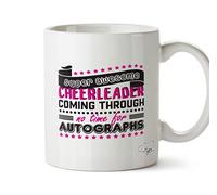 Hippowarehouse Super Awesome Cheerleader Coming Through No Time for Autographs Cheerleading Printed Mug Cup Ceramic 10oz