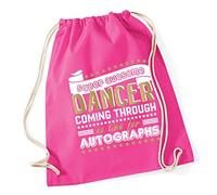 Hippowarehouse Super Awesome Dancer Coming Through No Time For Autographs Dancing Drawstring Cotton School Gym Kid Bag Sack 37cm x 46cm, 12 litres