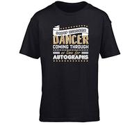 Hippowarehouse Super Awesome Dancer Coming Through No Time for Autographs Dancing Kids Children's Short Sleeve t-Shirt Black
