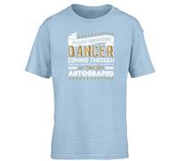 Hippowarehouse Super Awesome Dancer Coming Through No Time for Autographs Dancing Kids Children's Short Sleeve t-Shirt Light Blue