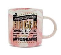 Hippowarehouse Super Awesome Singer Coming Through No Time for Autographs Printed Mug Various Colour Options Ceramic Cup Kitchenware 11oz
