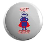 Hippowarehouse Super grandma Badge Various Sizes 38mm 50mm 75mm