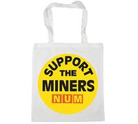 Hippowarehouse Support The Miners NUM Tote Shopping Gym Beach Bag 42cm x38cm, 10 litres
