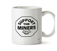 Hippowarehouse Support The Miners Pit Check Printed Mug Cup Ceramic 10oz