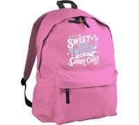 Hippowarehouse Sweet But Twisted Im a Candy Cane Funny Christmas Cracker Joke Festive Graphic backpack ruck sack Dimensions: 31 x 42 x 21 cm Capacity: 18 litres