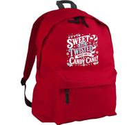 Hippowarehouse Sweet But Twisted Im a Candy Cane Funny Christmas Cracker Joke Festive Graphic backpack ruck sack Dimensions: 31 x 42 x 21 cm Capacity: 18 litres
