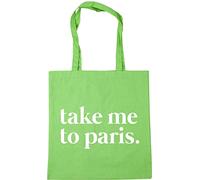 Hippowarehouse Take Me To Paris Tote Shopping Gym Beach Bag 42cm x38cm, 10 litres