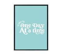 Hippowarehouse take one day at a time Printed Poster A3 Wall Art Design Classroom Room Gym Office Décor
