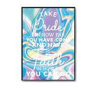 Hippowarehouse Take pride in how far you have come and have faith in how far you can go Printed Poster A4 Wall Art Design Classroom Room Gym Office Décor