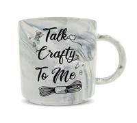 Hippowarehouse Talk Crafty to me Printed Mug Various Colour Options Ceramic Cup Kitchenware 11oz