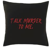 Hippowarehouse Talk murder to me true crime podcast Printed bedroom accessory cushion cover case 41x41cm