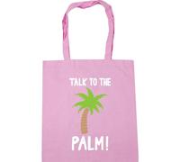 Hippowarehouse Talk to the Palm Tote Shopping Gym Beach Bag 42cm x38cm, 10 litres