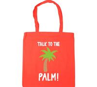 Hippowarehouse Talk to the Palm Tote Shopping Gym Beach Bag 42cm x38cm, 10 litres