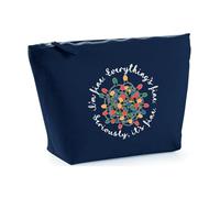 Hippowarehouse Tangled Christmas Lights I'm fine, Everything's fine Printed Make up Cosmetic wash Bag 18x19x9cm