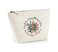 Hippowarehouse Tangled Christmas Lights I'm fine, Everything's fine Printed Make up Cosmetic wash Bag 18x19x9cm