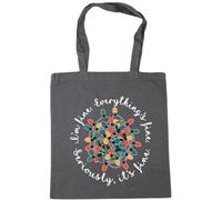 Hippowarehouse Tangled christmas lights I'm fine, everything's fine Tote Shopping Gym Beach Bag 42cm x38cm, 10 litres