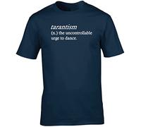 Hippowarehouse Tarantism (n.) The Uncontrollable Urge to Dance Unisex Short Sleeve t-Shirt (Specific Size Guide in Description) Navy Blue