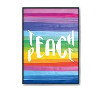 Hippowarehouse Teach Peace Printed Poster A4 Wall Art Design Classroom Room Gym Office Décor