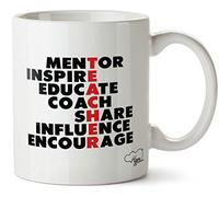 Hippowarehouse Teacher Definition (Mentor, Inspire, Educate, Coach, Share, Influence, Encourage) Printed Mug Cup Ceramic 10oz