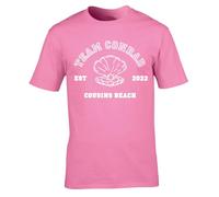 Hippowarehouse Team Conrad Cousins Beach Unisex Short Sleeve t-Shirt Large Adult Pink