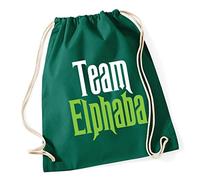 Hippowarehouse Team Elphaba Drawstring Cotton School Gym Kid Bag Sack 37cm x 46cm, 12 litres