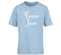 Hippowarehouse Team Jess Kids Children's Short Sleeve t-Shirt Light Blue