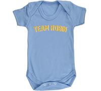 Hippowarehouse Team robin baby vest bodysuit (short sleeve) boys girls