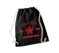 Hippowarehouse Team will the upside down Drawstring Cotton School Gym Bag 37cm x 46cm, 12 litres