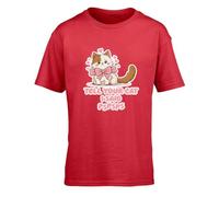 Hippowarehouse Tell Your cat I Said Pspsps Kids Children's Short Sleeve t-Shirt 3-4 Years Red