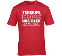 Hippowarehouse Tenerife Mode has Been Activated Unisex Short Sleeve t-Shirt Red