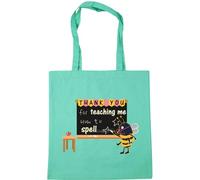Hippowarehouse Thank you for teaching me how to spell bee class room blackboard teacher Tote Shopping Gym Beach Bag 42cm x38cm, 10 litres