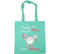 Hippowarehouse Thanks for being the best support bubble. Tote Shopping Gym Beach Bag 42cm x38cm, 10 litres