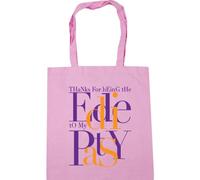 Hippowarehouse Thanks for being the eddie to my patsy Tote Shopping Gym Beach Bag 42cm x38cm, 10 litres