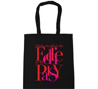 Hippowarehouse Thanks for being the eddie to my patsy Tote Shopping Gym Beach Bag 42cm x38cm, 10 litres
