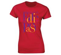 Hippowarehouse Thanks for Being The Eddie to My Patsy Womens Fitted Short Sleeve t-Shirt (Specific Size Guide in Description) Red