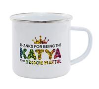 Hippowarehouse Thanks for Being The Katya to My Trixie Mattel Printed Mug Various Colour Options Ceramic Cup Kitchenware 11oz