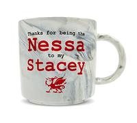 Hippowarehouse Thanks for Being The Nessa to Stacey Printed Mug Various Colour Options Ceramic Cup Kitchenware 11oz