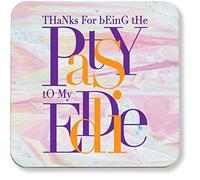 Hippowarehouse Thanks for being the patsy to my eddie printed coaster gloss finish durable backing 9cm x 9cm 2 pack