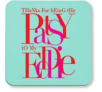 Hippowarehouse Thanks for being the patsy to my eddie printed coaster gloss finish durable backing 9cm x 9cm 2 pack
