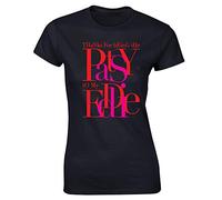 Hippowarehouse Thanks for Being The Patsy to My Eddie Womens Fitted Short Sleeve t-Shirt (Specific Size Guide in Description) Black