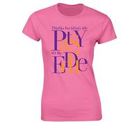 Hippowarehouse Thanks for Being The Patsy to My Eddie Womens Fitted Short Sleeve t-Shirt (Specific Size Guide in Description) Pink