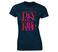 Hippowarehouse Thanks for Being The Patsy to My Eddie Womens Fitted Short Sleeve t-Shirt (Specific Size Guide in Description) Navy