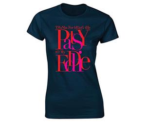 Hippowarehouse Thanks for Being The Patsy to My Eddie Womens Fitted Short Sleeve t-Shirt (Specific Size Guide in Description) Navy