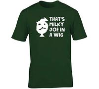 Hippowarehouse That's Milky Joe in a Wig Unisex Short Sleeve t-Shirt (Specific Size Guide in Description) Forest Green