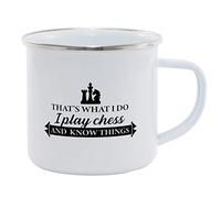 Hippowarehouse Thats What I do I Play Chess and I Know Things Printed Mug Various Colour Options Ceramic Cup Kitchenware 11oz