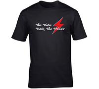 Hippowarehouse The Babe with The Power Unisex Short Sleeve t-Shirt (Specific Size Guide in Description) Black