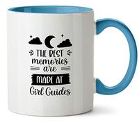 Hippowarehouse The Best Memories are Made at Girl Guides Printed Mug Various Colour Options Ceramic Cup Kitchenware 11oz