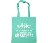 Hippowarehouse The best Mums get promoted to Grandmas Tote Shopping Gym Beach Bag 42cm x38cm, 10 litres