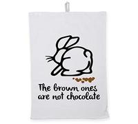 Hippowarehouse The brown ones are not chocolate Tea Towel Eco Printed Dish Cloth Kitchen accessory 50cmx70cm 100% Cotton